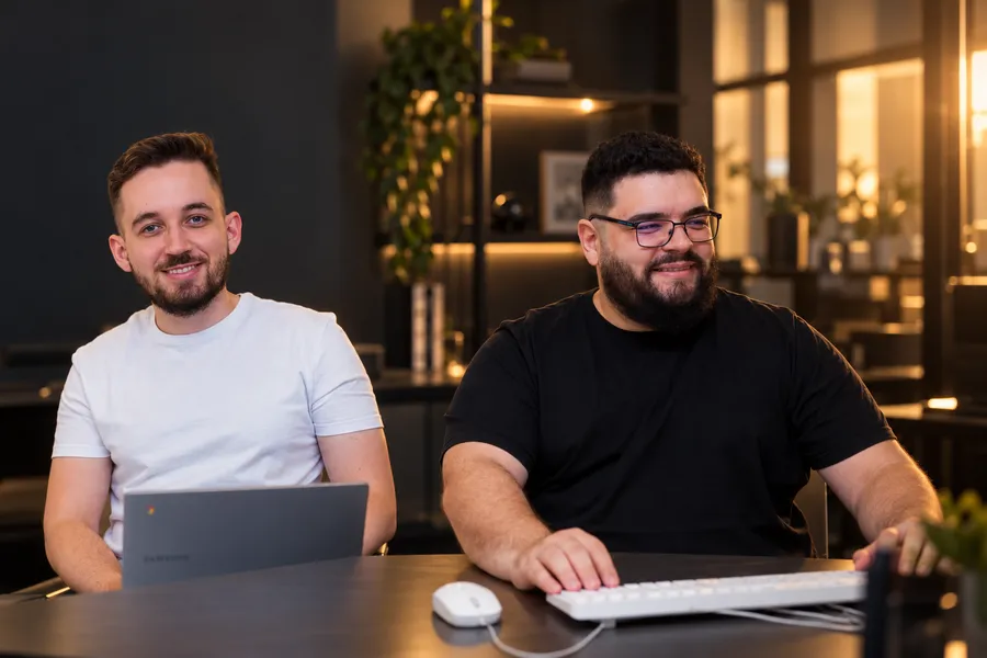 Gustavo Sá e Mário Rodrigues, fundadores da Mídia Real